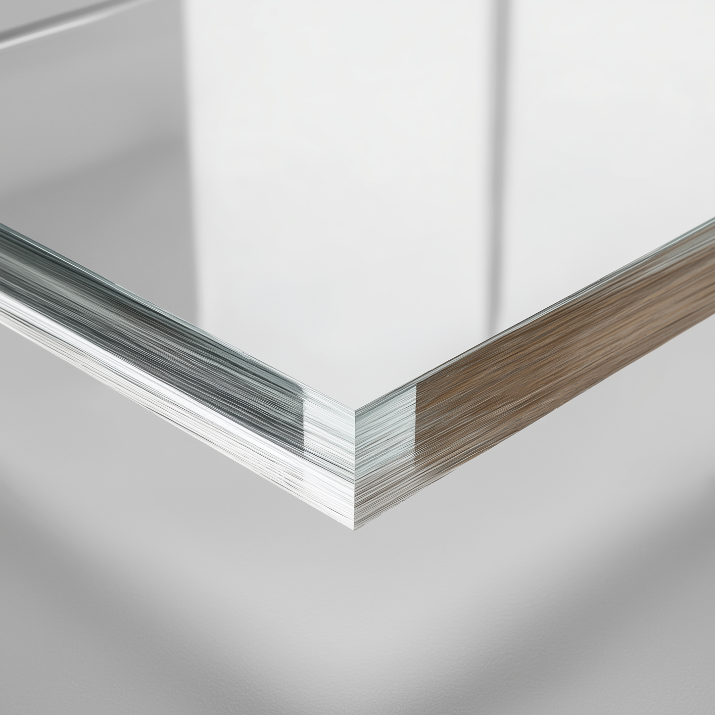 Glasprøve: Akrylglas (plexiglas)