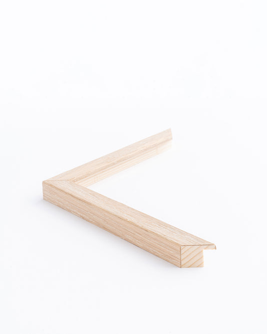 Rammeprøve: Copenhagen (15×15 mm), Hvidkalket Eg – Finer