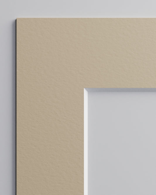 Passepartout Beige (Hvid kerne)