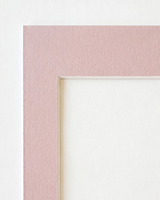Passepartout Blød Rosa (Hvid kerne)