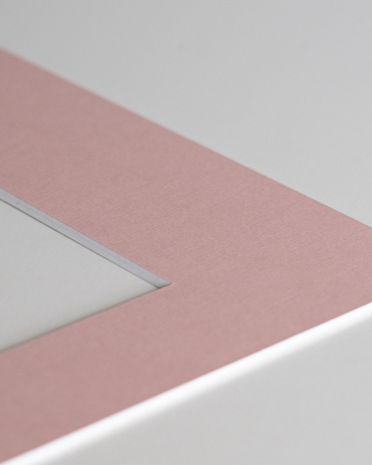 Passepartout Blød Rosa (Hvid kerne)